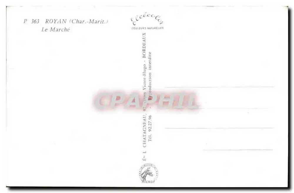 O Mercado de Royan — Royan (Charente-Maritime) — Editor Elcé - Verso