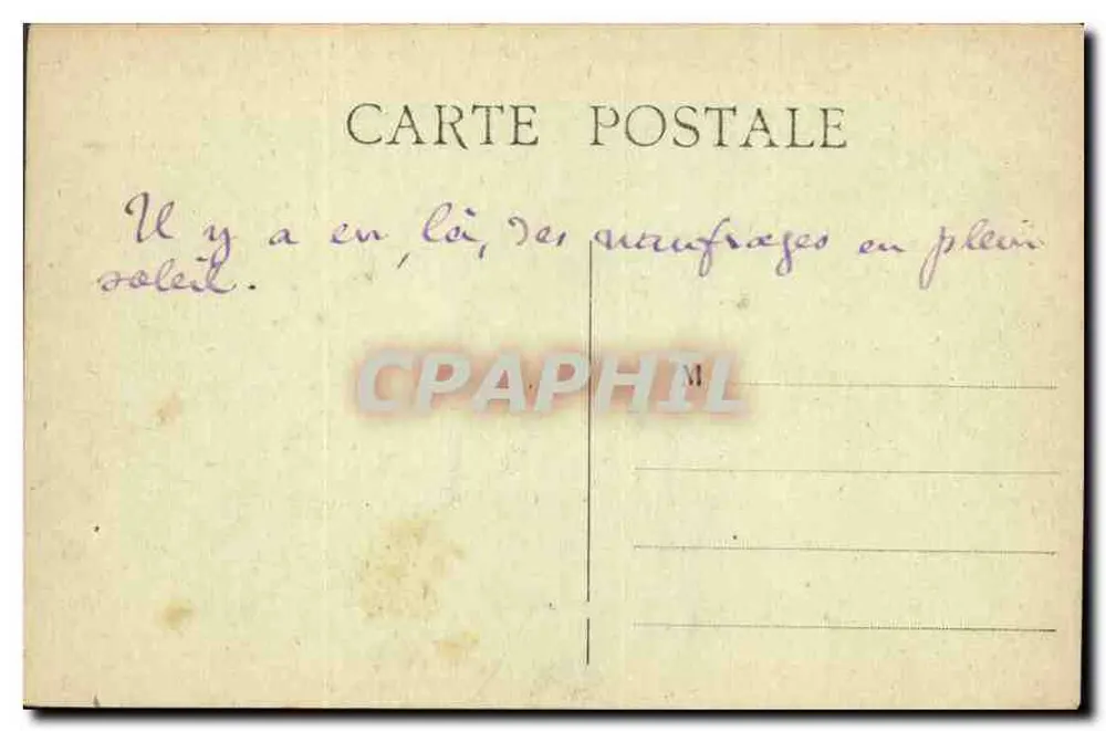 Insel Oléron — Der Ozean am Pertuis de Maumusson — Charente-Inférieure, Verlag Royan, Nr. 1204 - Rückseite