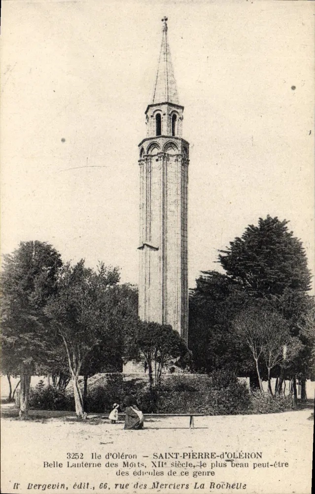 Saint-Pierre-d'Oléron — Schöne Lanterne der Toten, 12. Jahrhundert, vielleicht das schönste seiner Art — R. Bergevin, Verleger, 66, rue des Merciers La Rochelle - Vorderseite