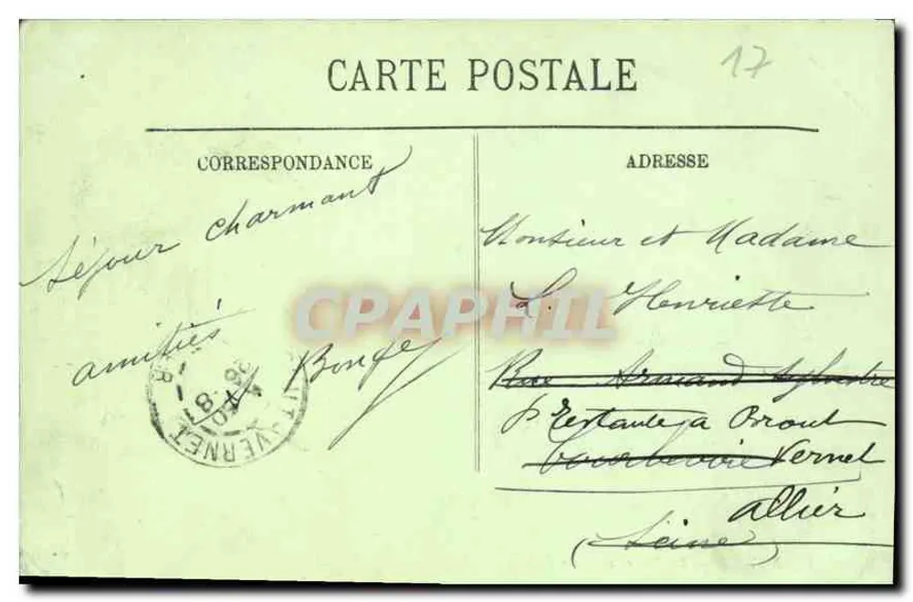 Royan — Der Strand, aufgenommen vom Family Hotel — LL. - Rückseite