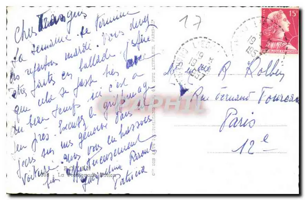 ग्रिफों डी ओर — होटल डी ला प्लाज — कैप - पीछे