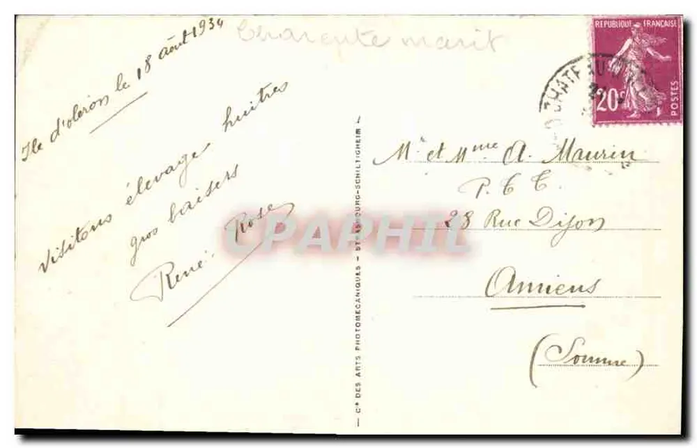 A Cotinière — O porto — LLr - Verso