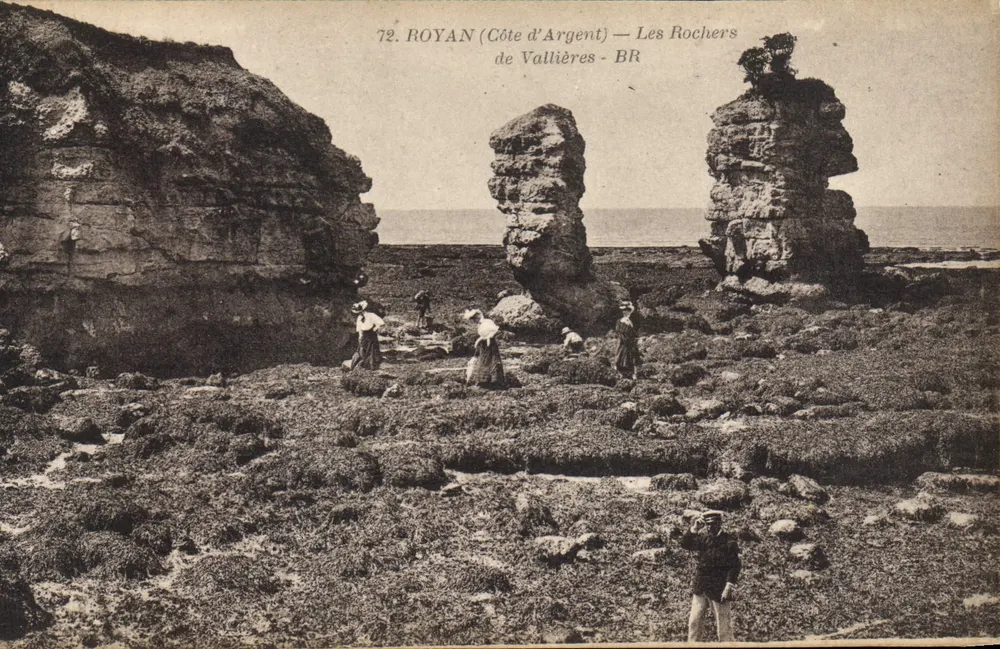 Royan (Côte d'Argent) — Die Felsen von Vallières — BR - Vorderseite