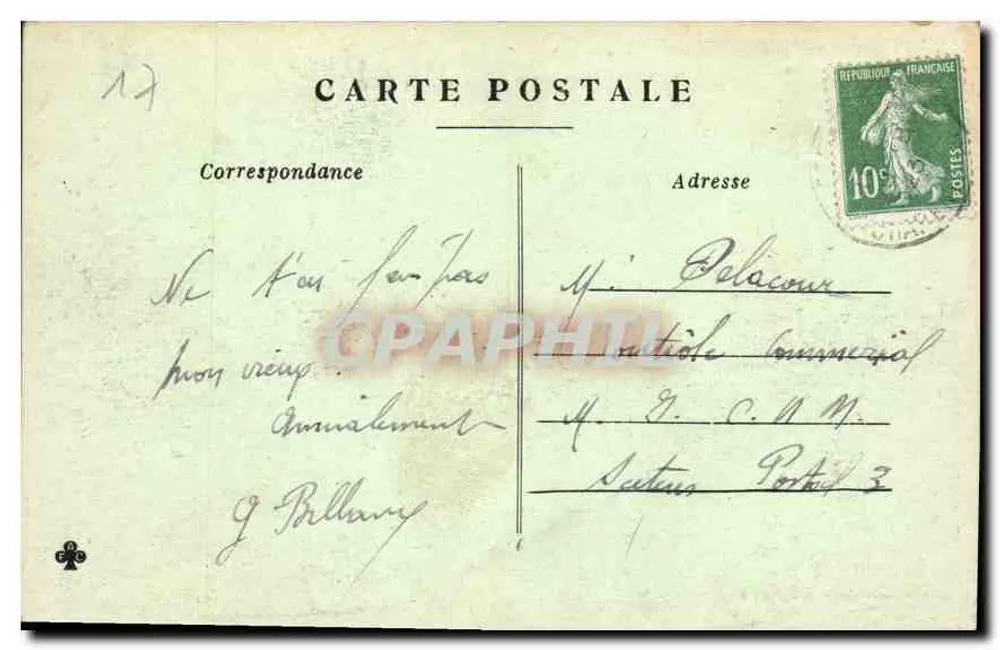 Meschers-les-Bains — Conche à Cadet — Cliché Le Guiastronner, wyd. Saujon - Rewers
