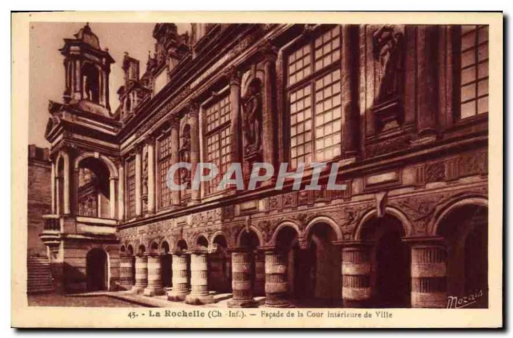 La Rochelle (Ch.-Inf.) — Fassade des inneren Hofes der Stadt — Mozais - Vorderseite