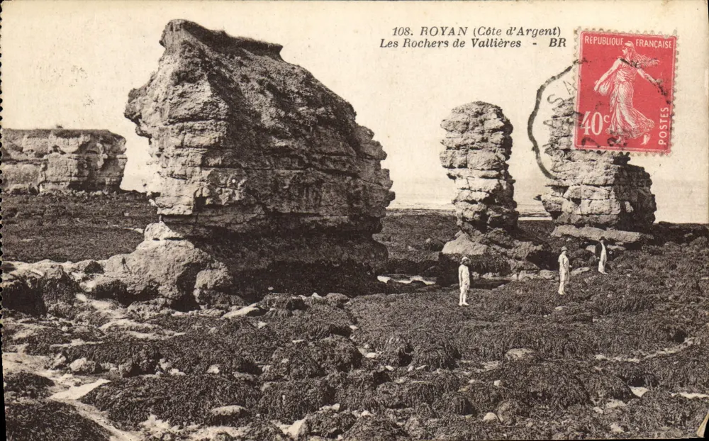 Die Felsen von Vallières — Royan (Côte d'Argent) — Verlag BR - Vorderseite