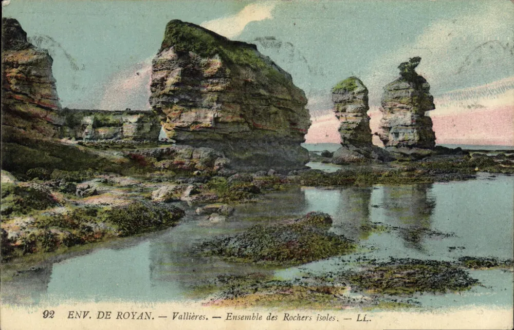 Ansicht von Royan — Vallières — Gruppe isolierter Felsen — LL. - Vorderseite