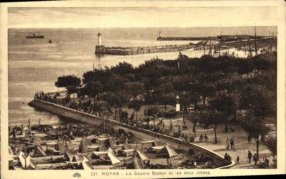 Royan - O Square Botton e as duas Jetées — editor anônimo, n° 231 - Frente