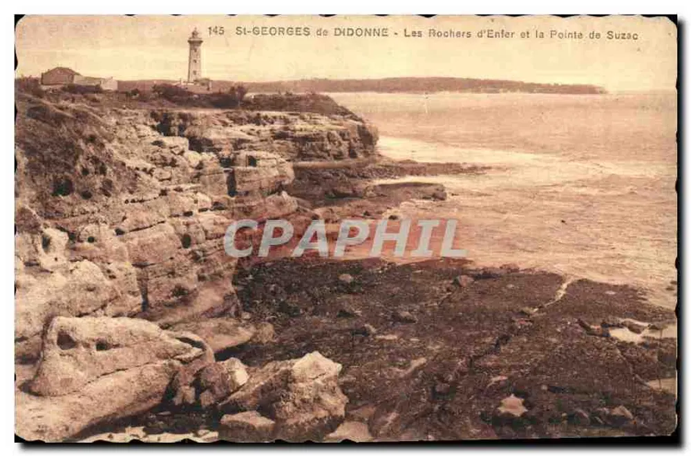 Saint-Georges-de-Diddonne — Les Rochers d'Enfer und die Pointe de Suzac — Édition des Nouvelles Galeries, Royan - Vorderseite