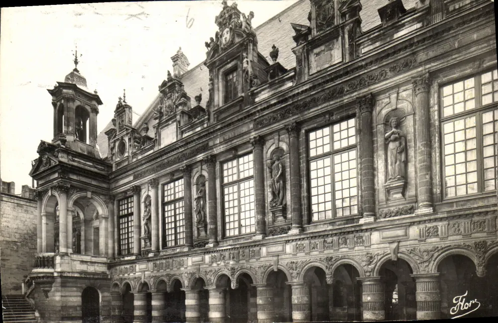 Der Ehrenhof — Das Rathaus — Kunstausgabe 'Flor' - Vorderseite