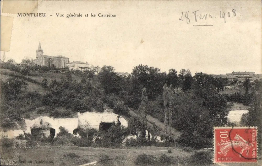 Montliseu — Allgemeiner Blick und die Steinbrüche — Sammlung Andeband - Vorderseite