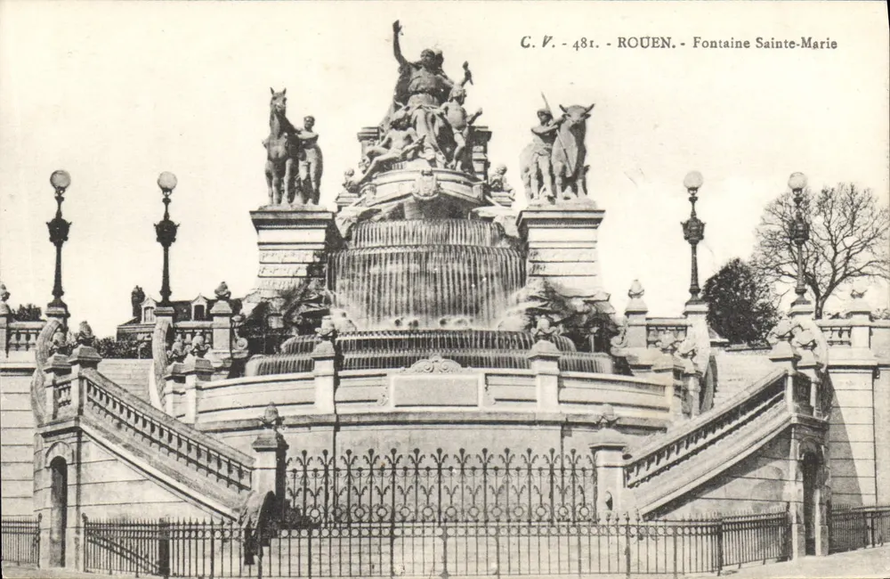 Rouen — Fontaine Sainte-Marie — C.V. - 481 - Frente