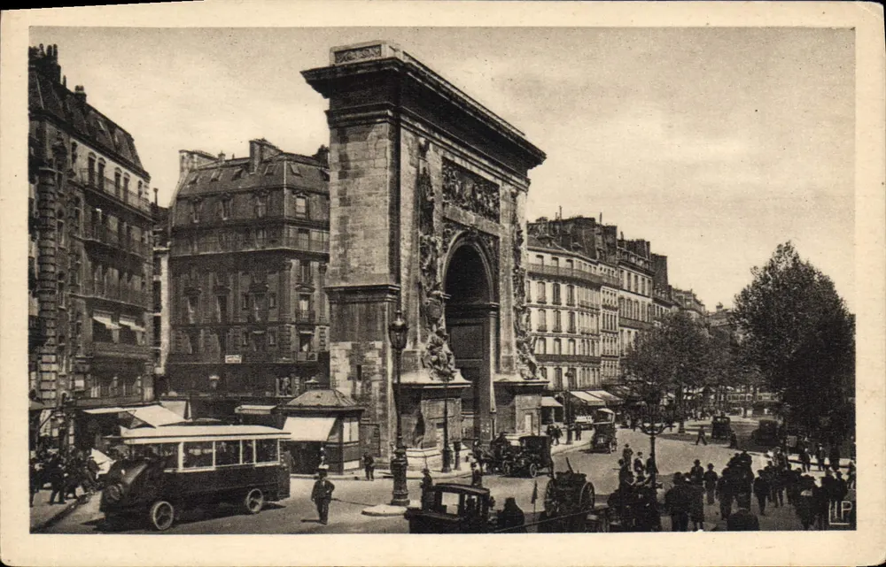Parigi — Il Boulevard e la Porta Saint-Denis — Edizioni Artistiche LIP - Recto