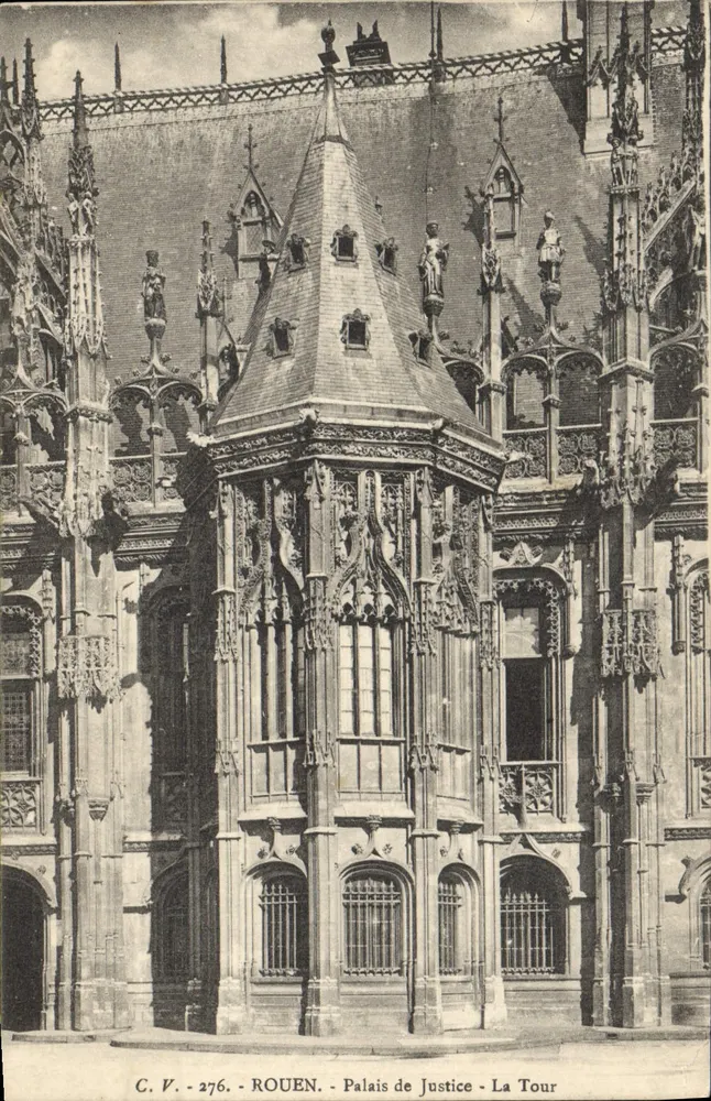 Rouen - Palácio da Justiça - A Torre — C. V. - 276 - Frente