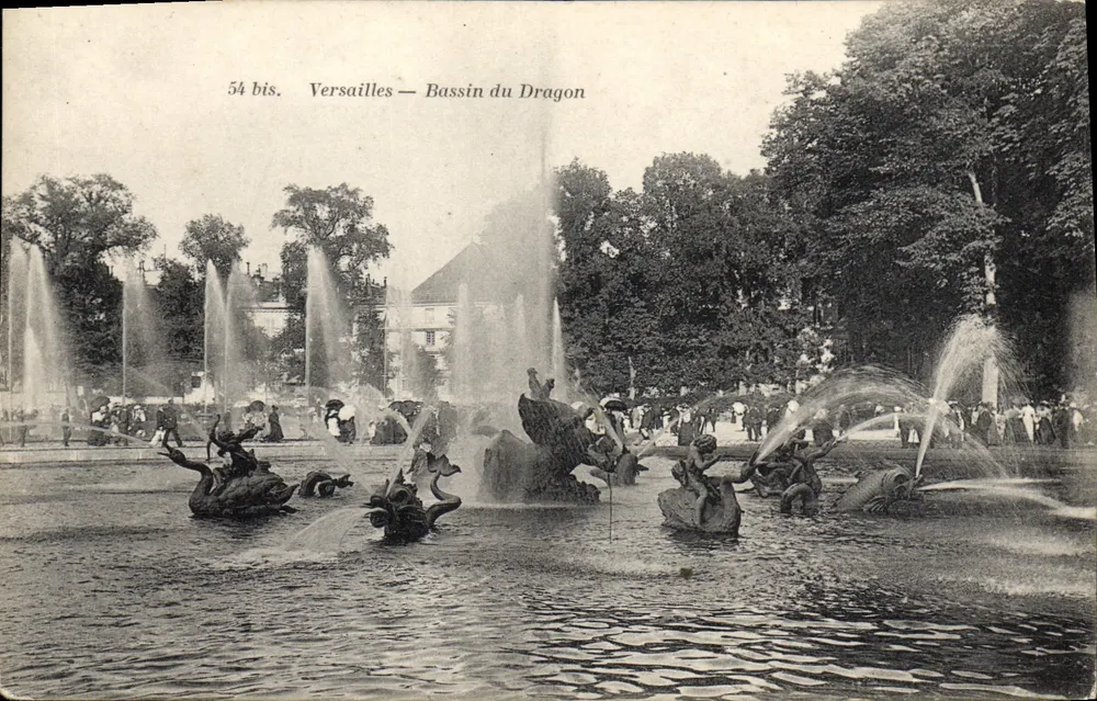 Versailles — Bassin du Dragon — 54 bis - Awers
