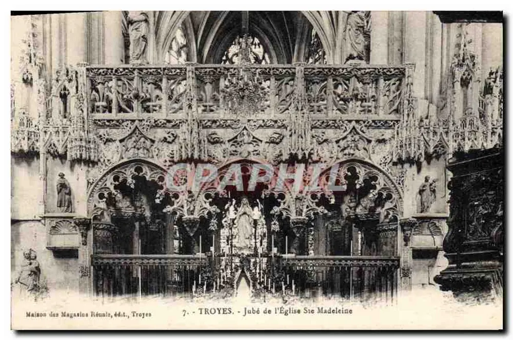 Troyes - Jubé der Kirche Ste Madeleine — Maison des Magasins Réunis, Verlag, Troyes - Vorderseite