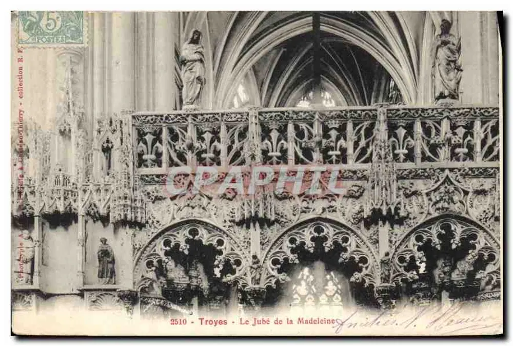 Troyes - O Jubé da Madeleine — coleção R. P. - n° 2510 - Frente