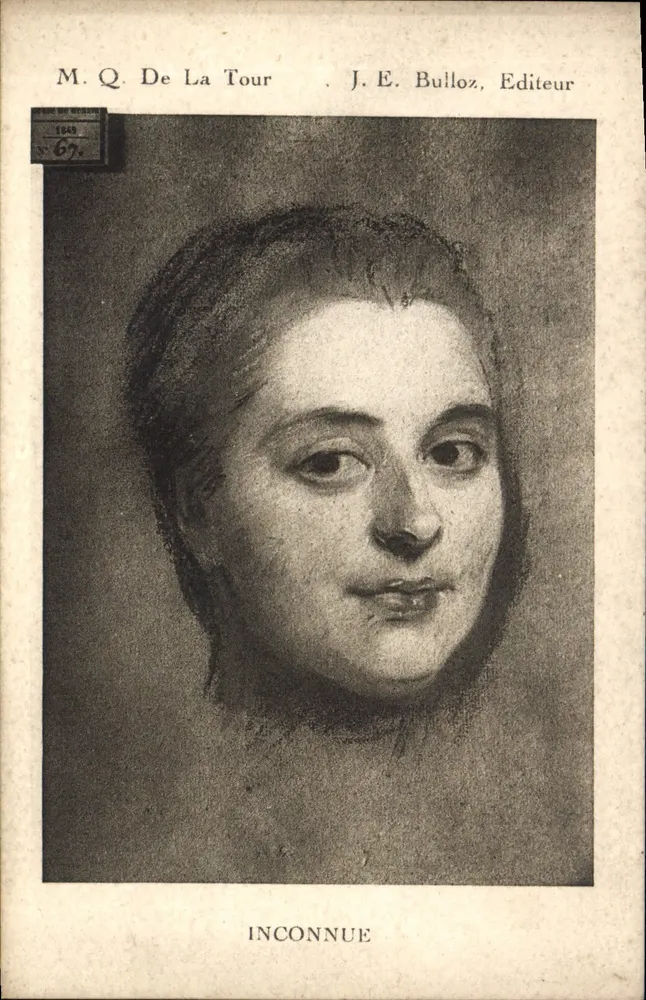 Porträt einer Frau — Unbekannte — J. E. Bulloz, Verleger, Nr. 67 - Vorderseite