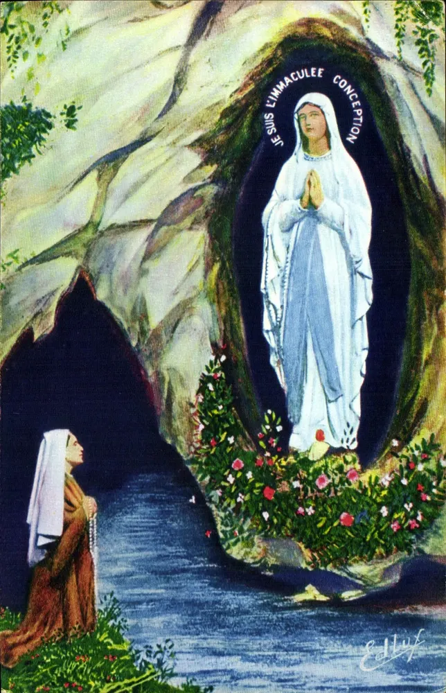 Lourdes - A Aparição — Ed. Luf, n°76 - Frente