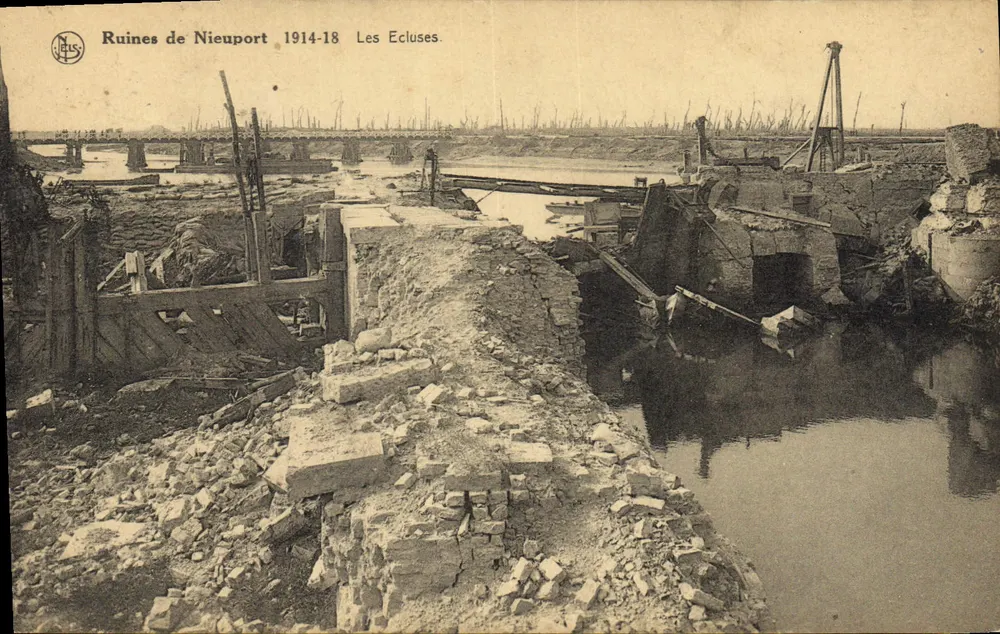 Ruinas de Nieuport — Las Presas — NELS - Anverso