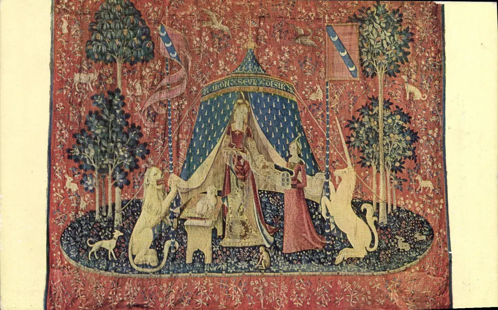 Die Dame und das Einhorn — Wandteppich — Museum von Cluny - Vorderseite