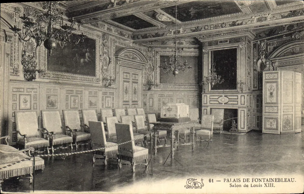 Palast von Fontainebleau — Salon von Ludwig XIII. — n° 61 - Vorderseite