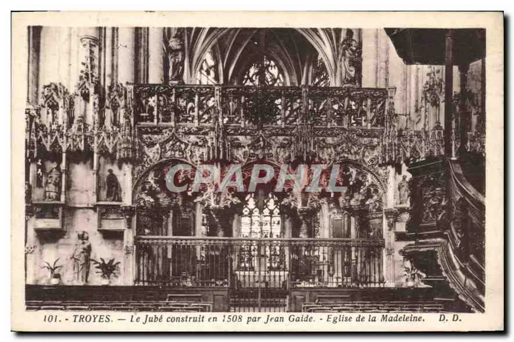 Troyes — Der Chorvorhang, gebaut 1508 von Jean Gaide — Kirche der Madeleine - Vorderseite