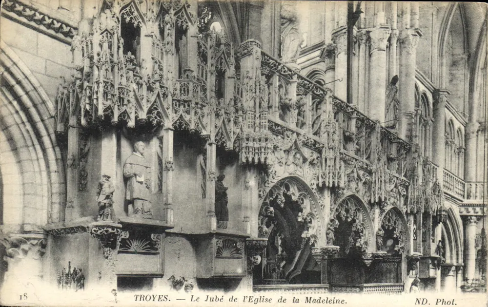 Troyes — Der Jubé der Kirche la Madeleine — ND. Phot. - Vorderseite