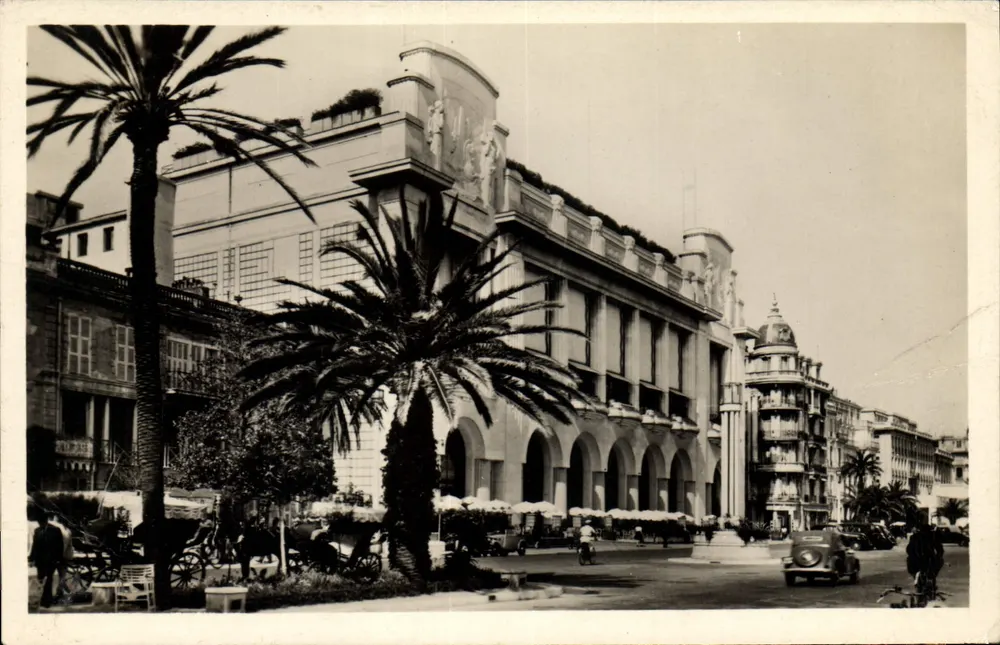 Nice — A Promenade e o Palácio da Mediterrânea — Edições Carlton-Nice - Frente