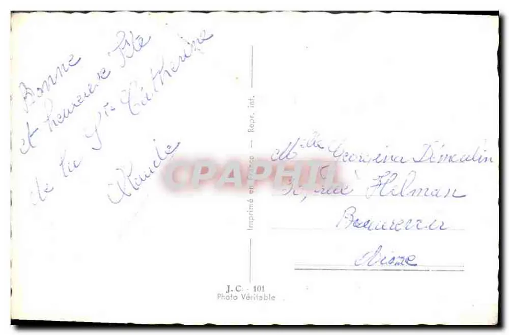 Casal jovem com bicicleta — Santa Catarina — J.C. 101 - Verso