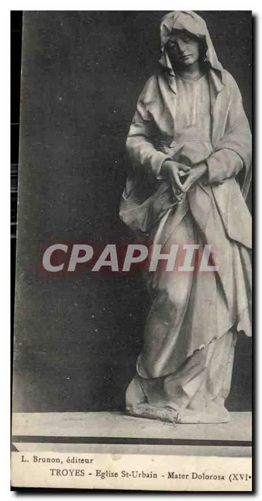 Troyes - Kirche St-Urbain - Statue der Schmerzhaften Maria (16. Jahrhundert) - Vorderseite