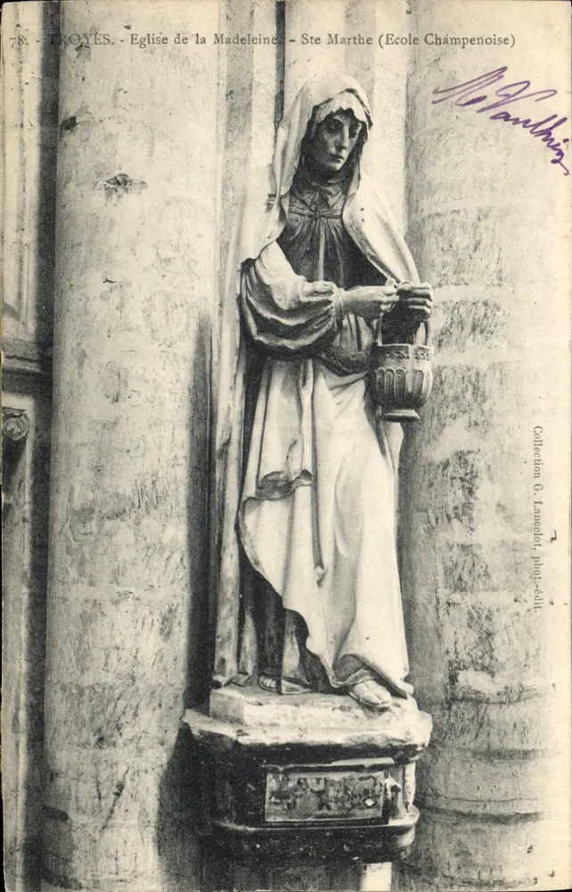 Troyes - Kirche der Madeleine - Ste Marthe (Champenoise Schule) - Vorderseite