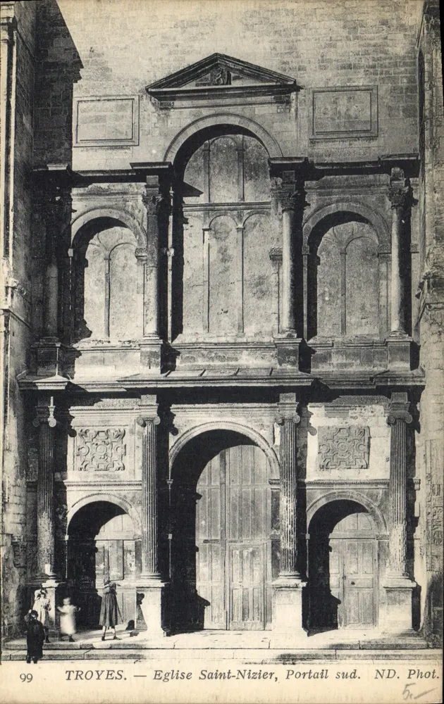 Troyes — Kirche Saint-Nizier, Südportal — ND. Phot. n°99 - Vorderseite