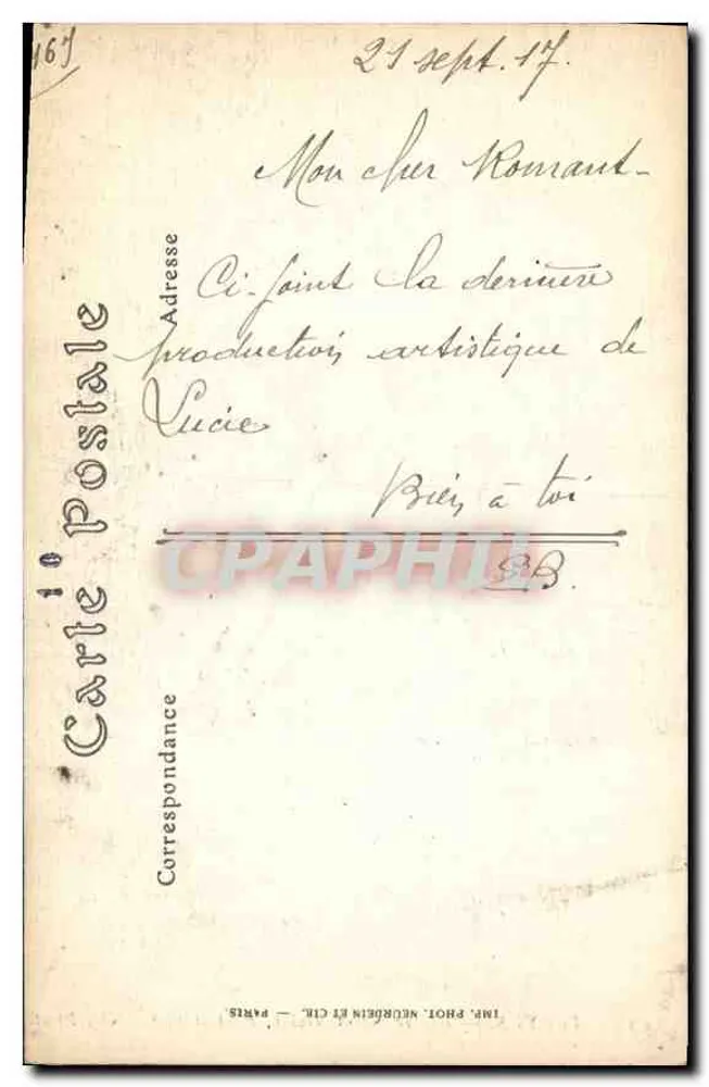 Troyes — Kirche Saint-Nizier, Südportal — ND. Phot. n°99 - Rückseite