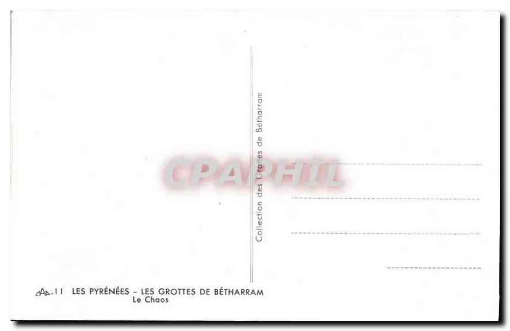 I Pirenei — Le Grotte di Bétharram — Il Chaos - Verso
