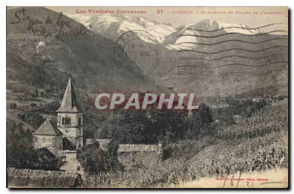St-Avenin i Dolina Arboust — Luchon — Wydawca: Vielmo, nr 37 - Awers