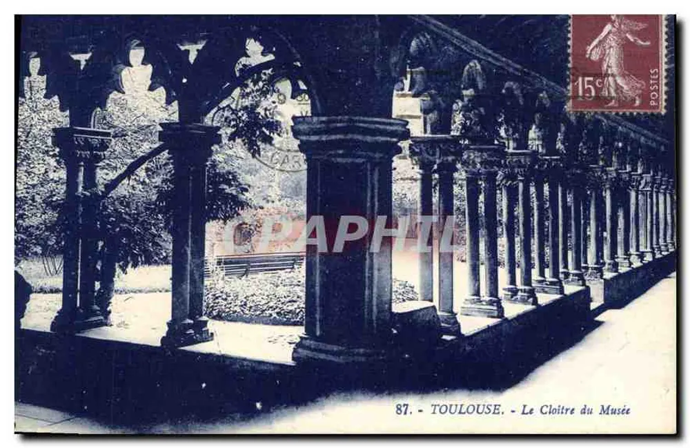 Toulouse - O Claustro do Museu — editor não visível, número de série 87 - Frente