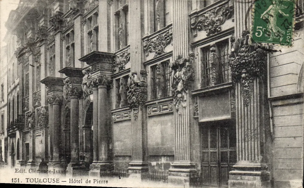 Toulouse — Hotel de Pierre — Wyd. Clémence-Isaure - Awers