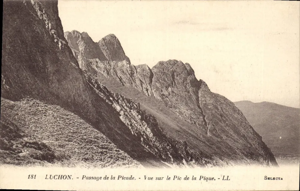 Luchon - Passage de la Picade - Ansicht des Pic de la Pique - LL - Selecta - Vorderseite