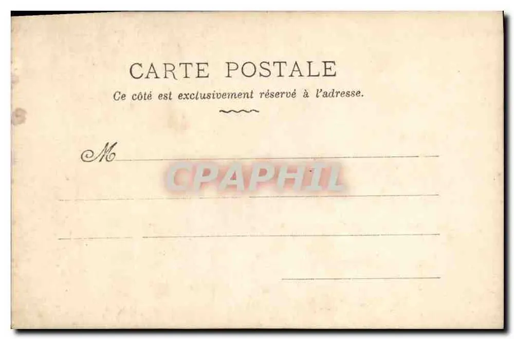 Scène amoureuse — couple dans un intérieur — éditeur M.F. PARIS, n° III - Verso