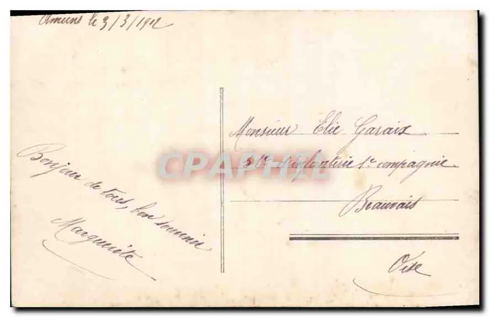 Kobieta czytająca list — scena salonu — wydawca MIDAS, nr 68 - Rewers