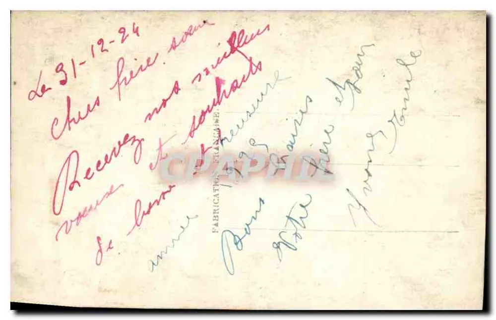 Mulher jovem sorridente — vestido decorado com bordados — editor Dede, n° 839 - Verso