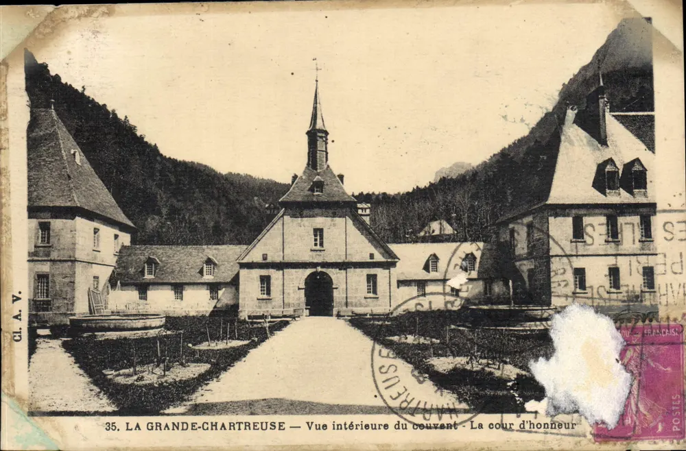 La Grande-Chartreuse — Innenansicht des Klosters - Der Ehrenhof — CL.A.V. n°35 - Vorderseite