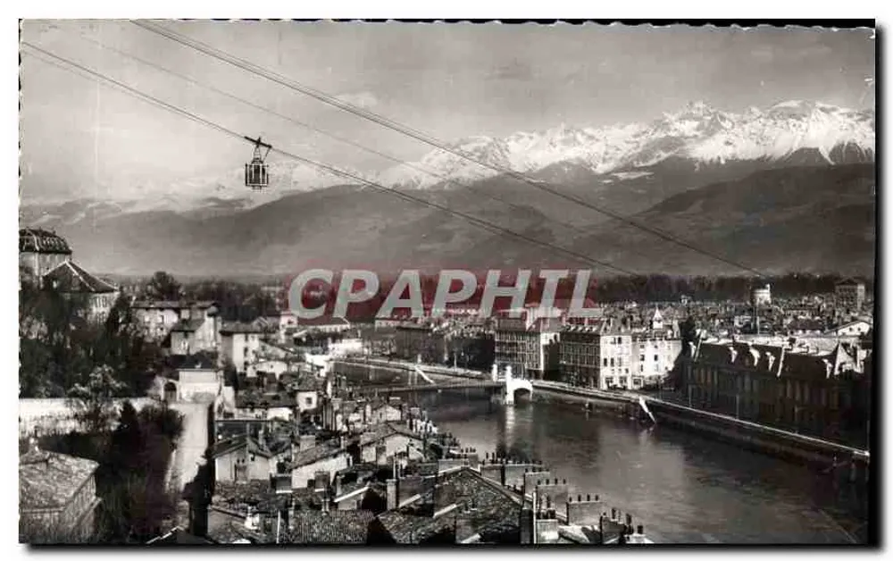 Grenoble — Vista geral e o Teleélectrico — Edição Ennéagé - Frente