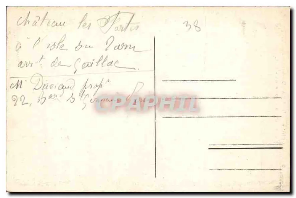 Dauphiné — A GRANDE-CHARTREUSE — E.R. - Verso