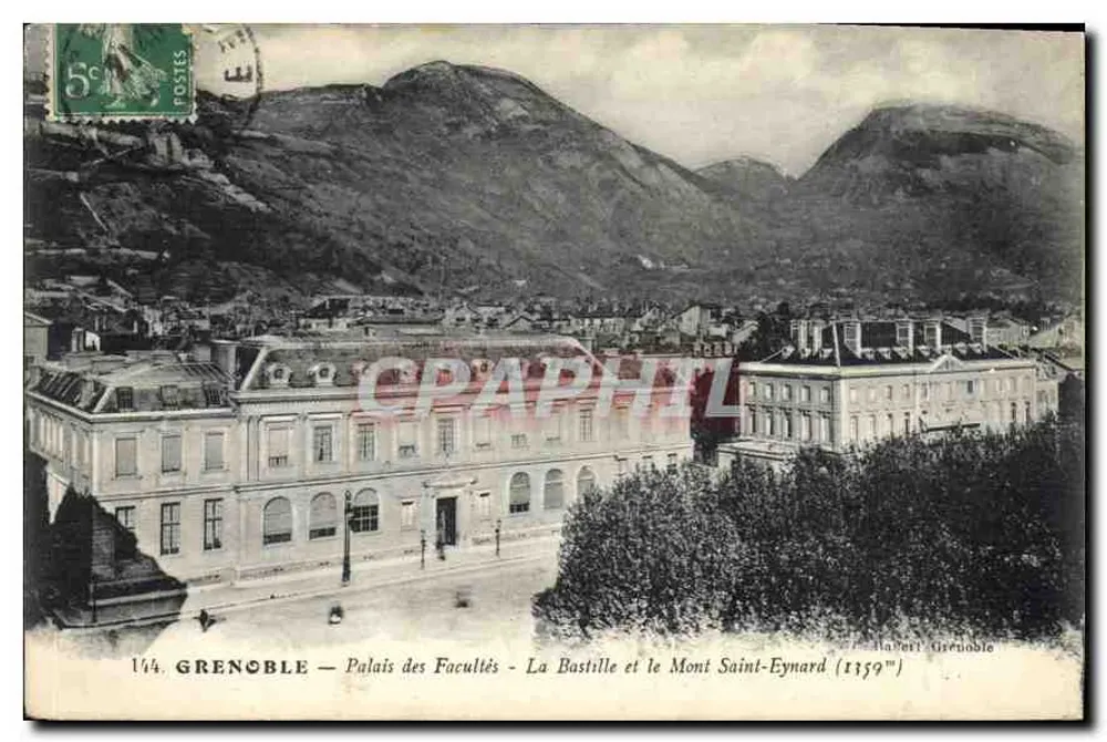 Grenoble — Palais des Facultés — La Bastille und der Mont Saint-Eynard (1359) - Vorderseite