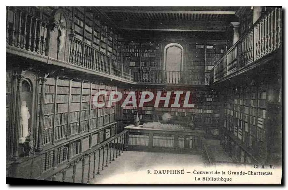 Dauphiné — Convento de la Grande-Chartreuse — La Biblioteca - Anverso