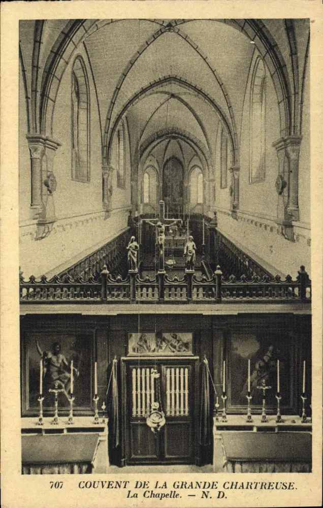 La Chapelle — Mosteiro da Grande Chartreuse — N. D. - Frente