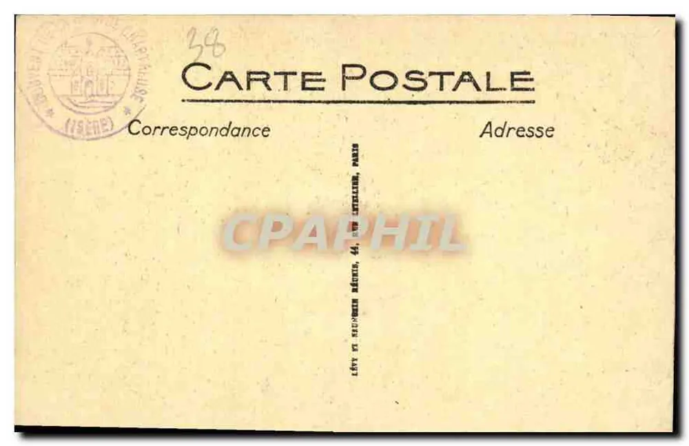 La Chapelle — Mosteiro da Grande Chartreuse — N. D. - Verso
