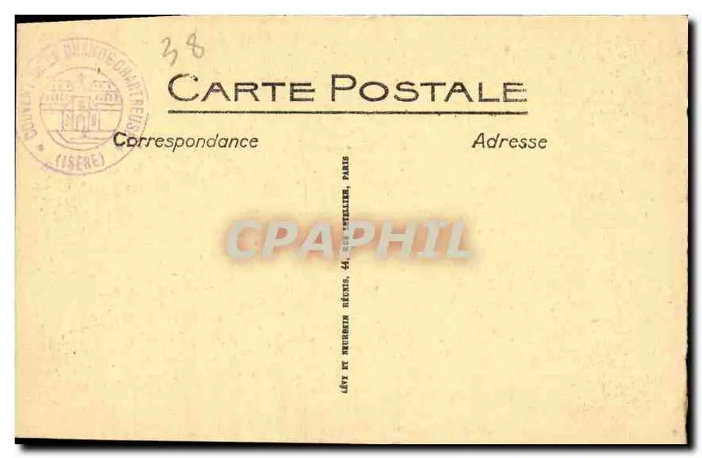 La Grande Chartreuse — Vista Geral — LL - Verso